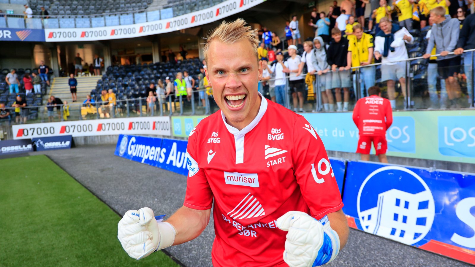 Amund Wichne etter seieren mot Stjørdals-Blink. Foto: Tor Erik Schrøder / NTB