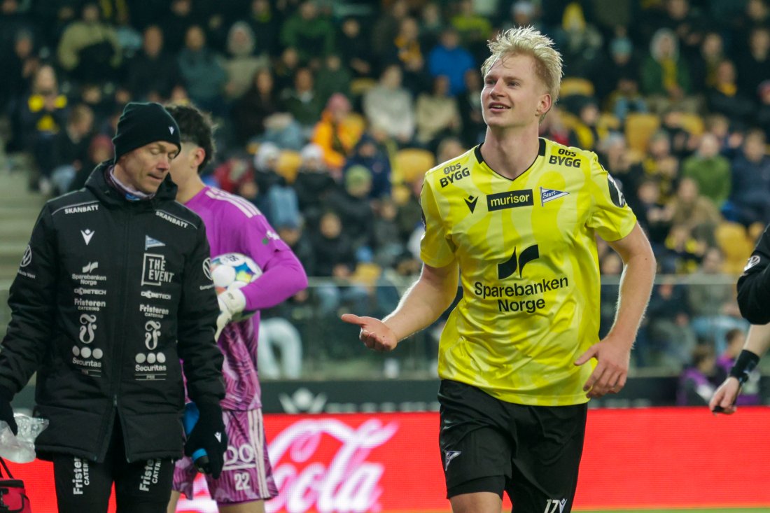 Jesper satt sitt første mål på Sparebanken Norge Arena mot Molde. Han ble også banens beste spiller. Foto: Tor Erik Schrøder / NTB