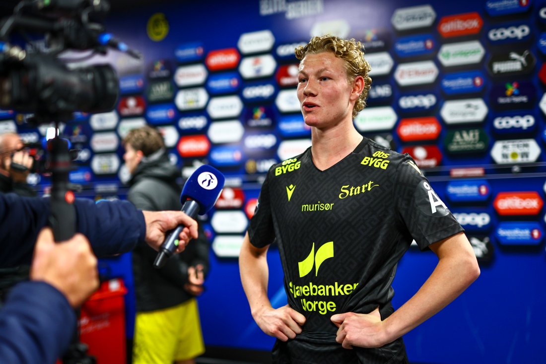 Til tross for en tøff kamp var det noen lyspunkt, da Filip Lien (16) fikk sin Eliteseriedebut på Aspmyra. Foto: Mats Torbergsen / NTB