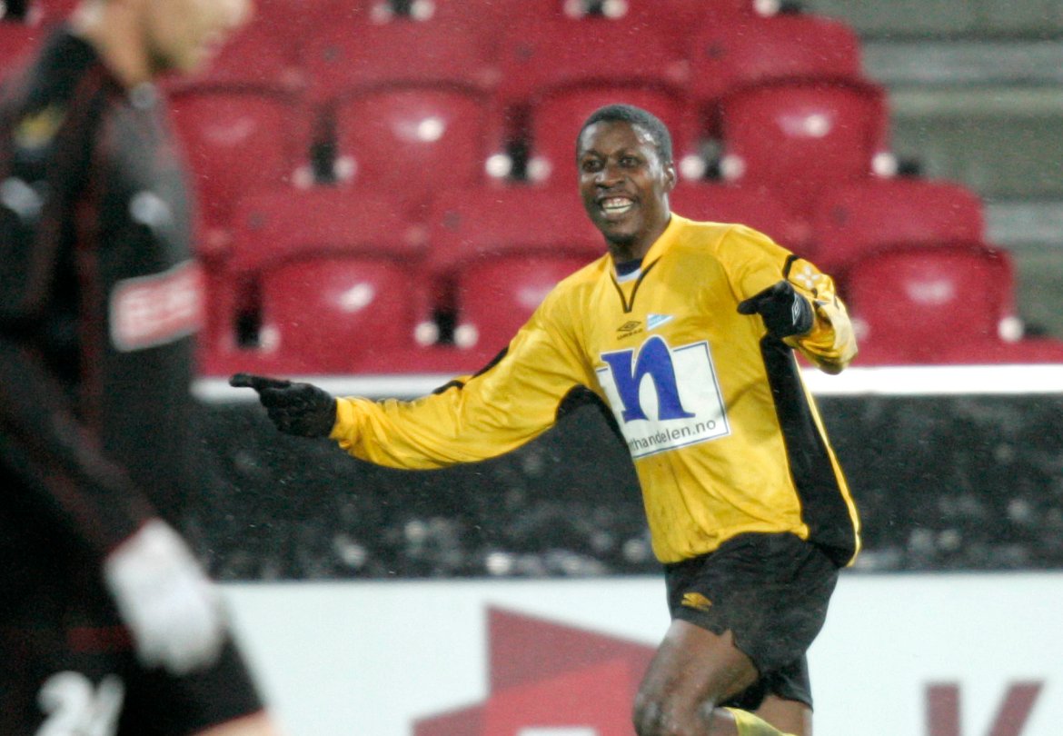 Bala Garba, IK Start, har scoret til 1-1. © Royal League - Anders Kjærbye