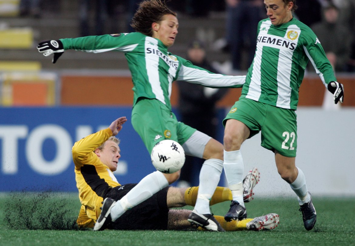 Hammarby - Start: Lars Martin Engedal, Start och Bjørn Runstrøm och Petter Andersson, Hammarby.
