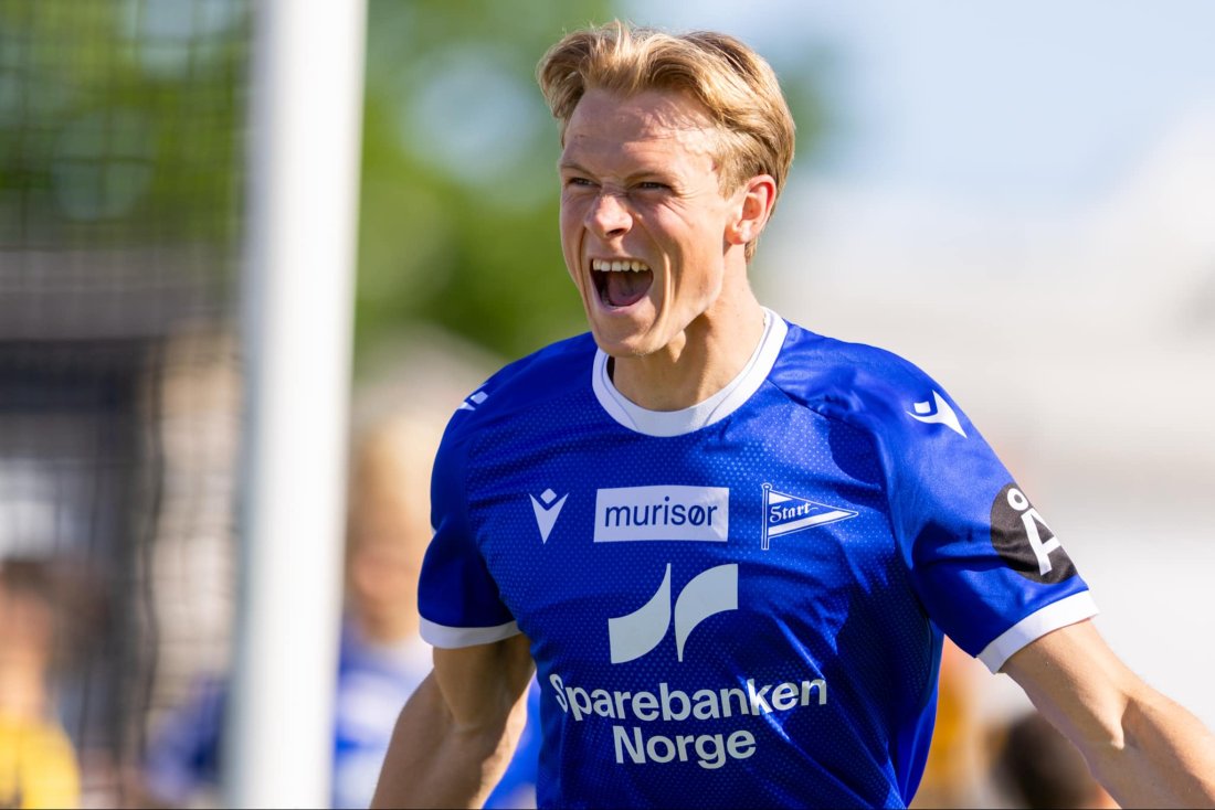 Det ble 3 poeng mot Moss forrige kamp i OBOS-ligaen. Mathias Grundetjern og Håkon Lorentzen med våre scoringer. Foto: Daniel Haus.