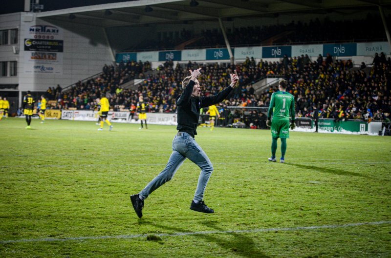 Banestormeren jublet litt tidlig...Foto: Tobias B Svensson