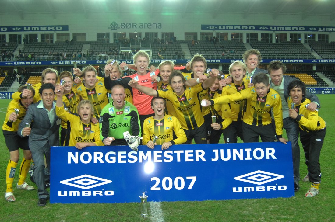 Junior champions in celebration