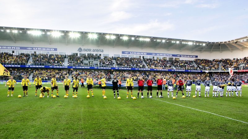 Fra åpningen av Sparebanken Sør Arena.