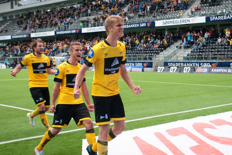 Ajer etter scoring mot Ålesund